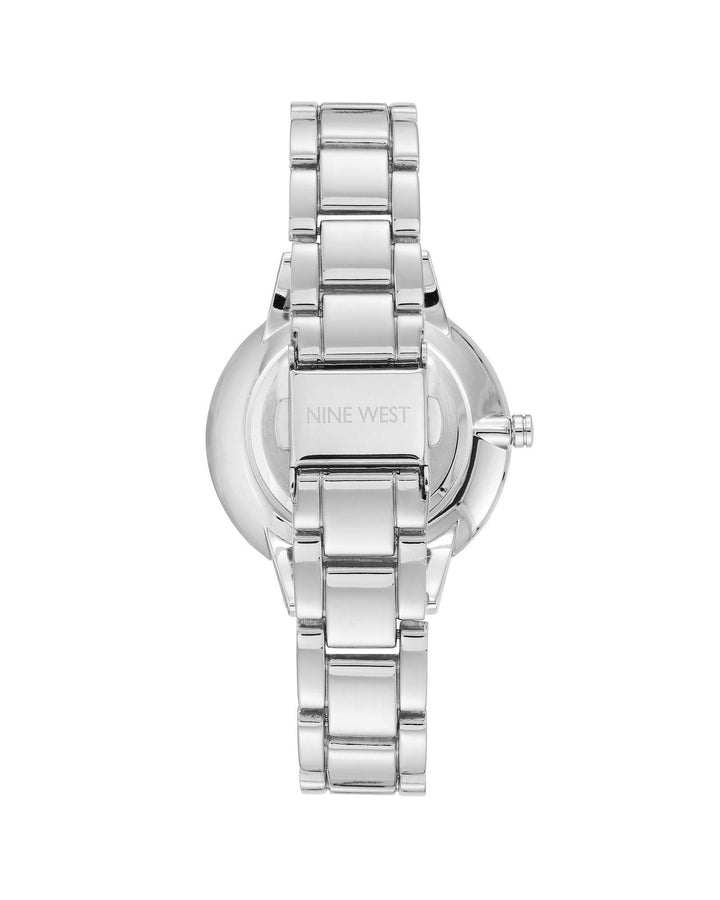 Silver Fashion Quartz Watch with Folding Clasp One Size Women