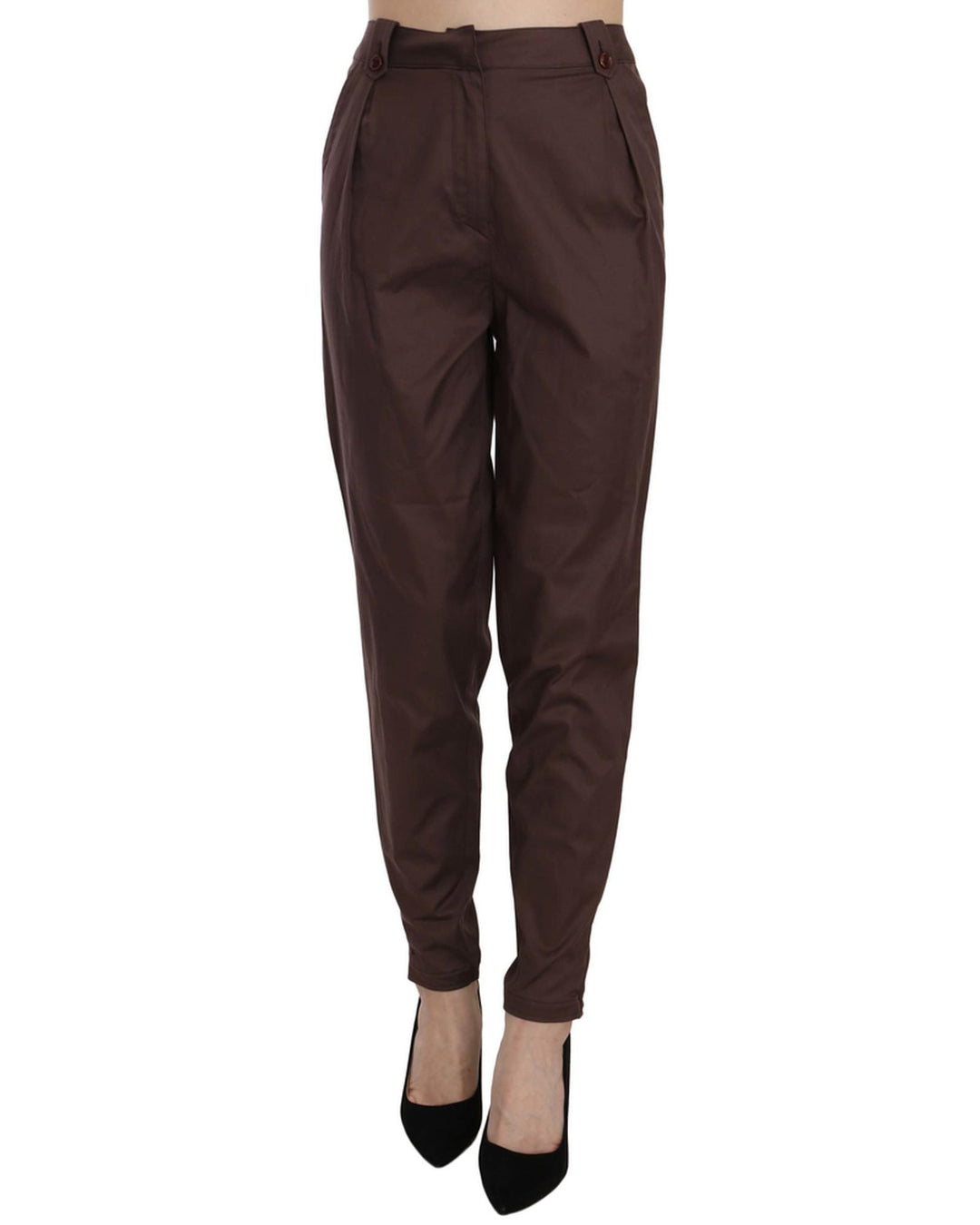 Just Cavalli High Waist Tapered Formal Pants 38 IT Women