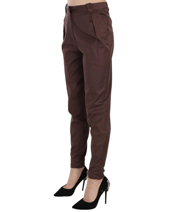 Just Cavalli High Waist Tapered Formal Pants 38 IT Women