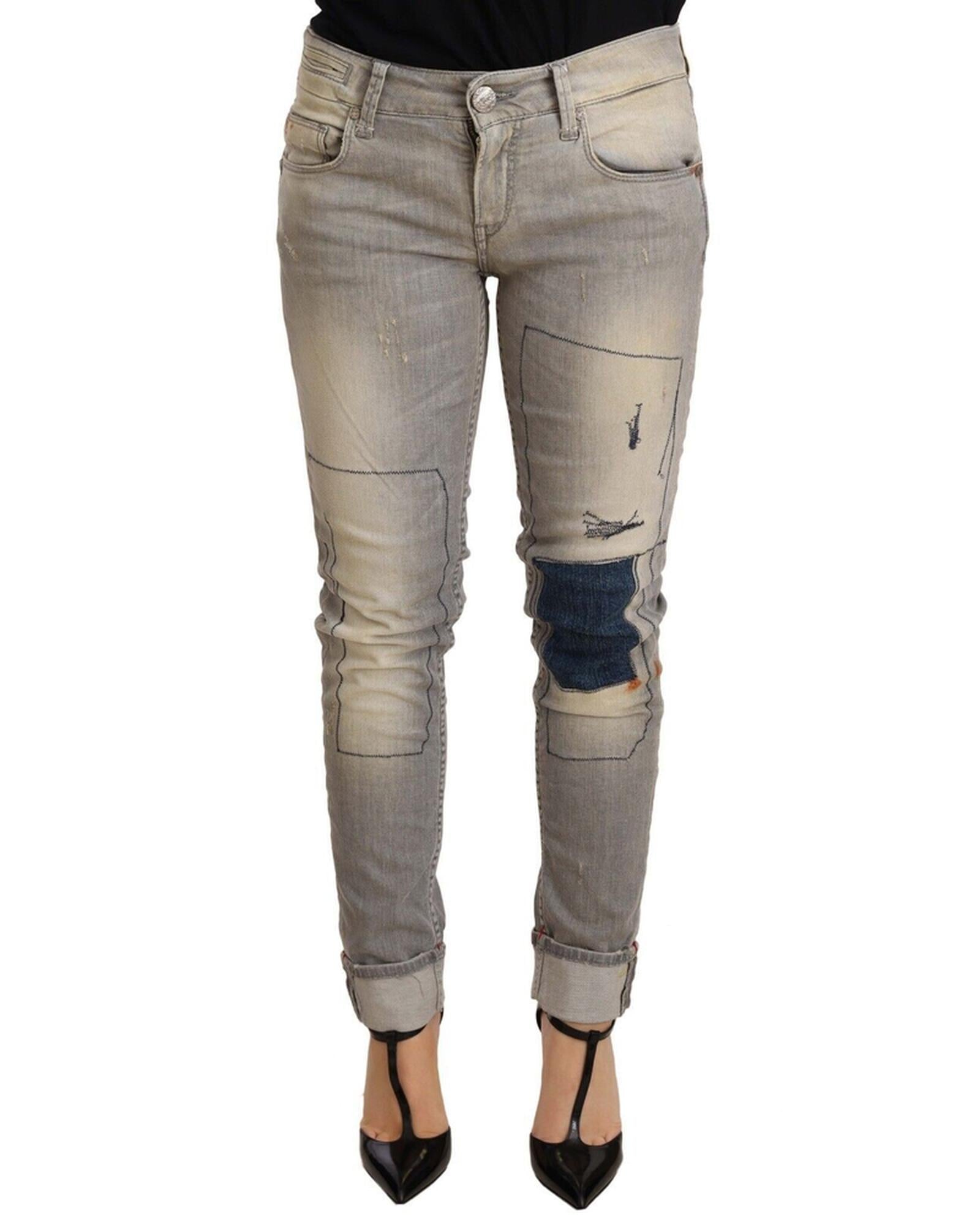 Folded Hem Denim Jeans W25 US Women