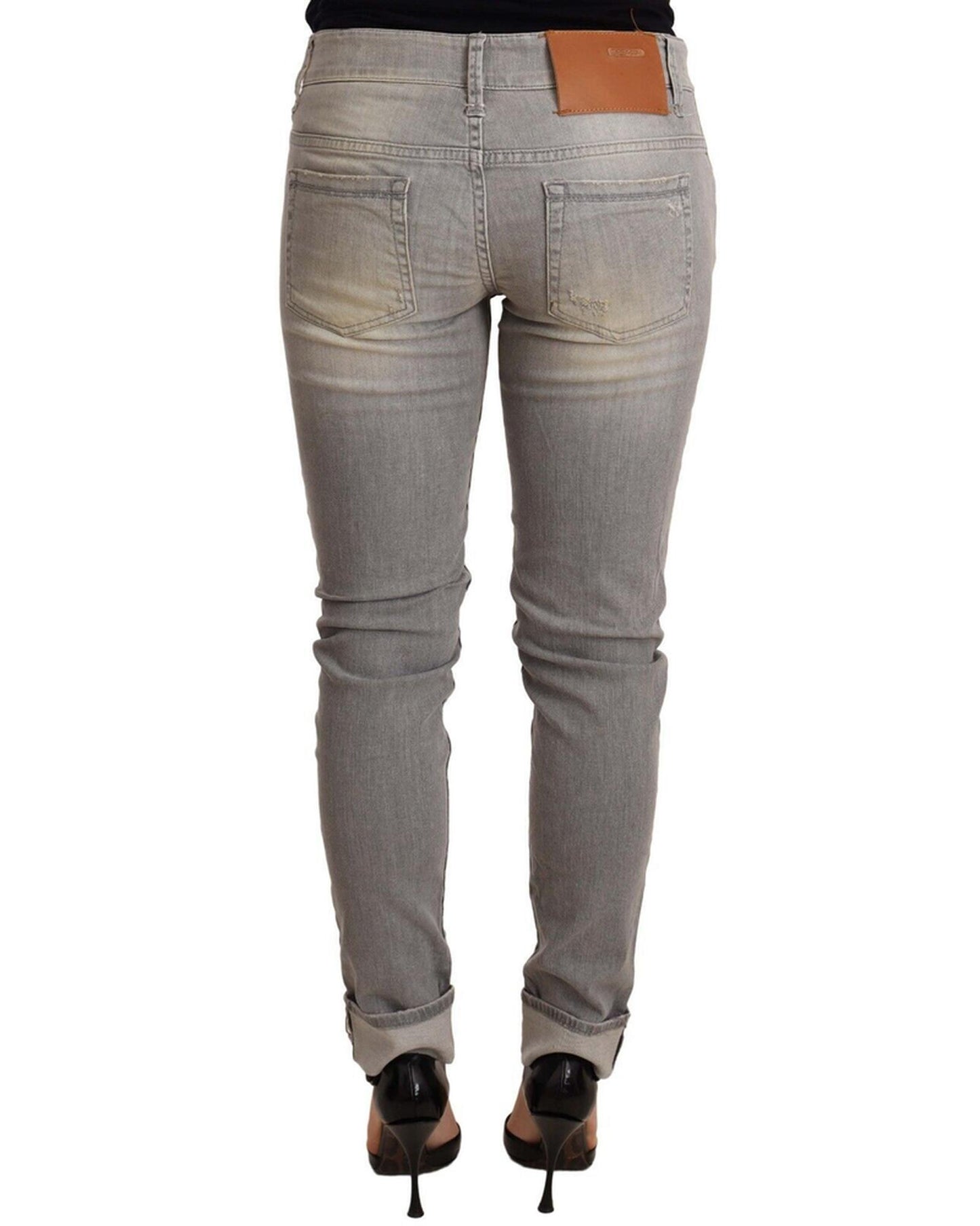 Folded Hem Denim Jeans W25 US Women