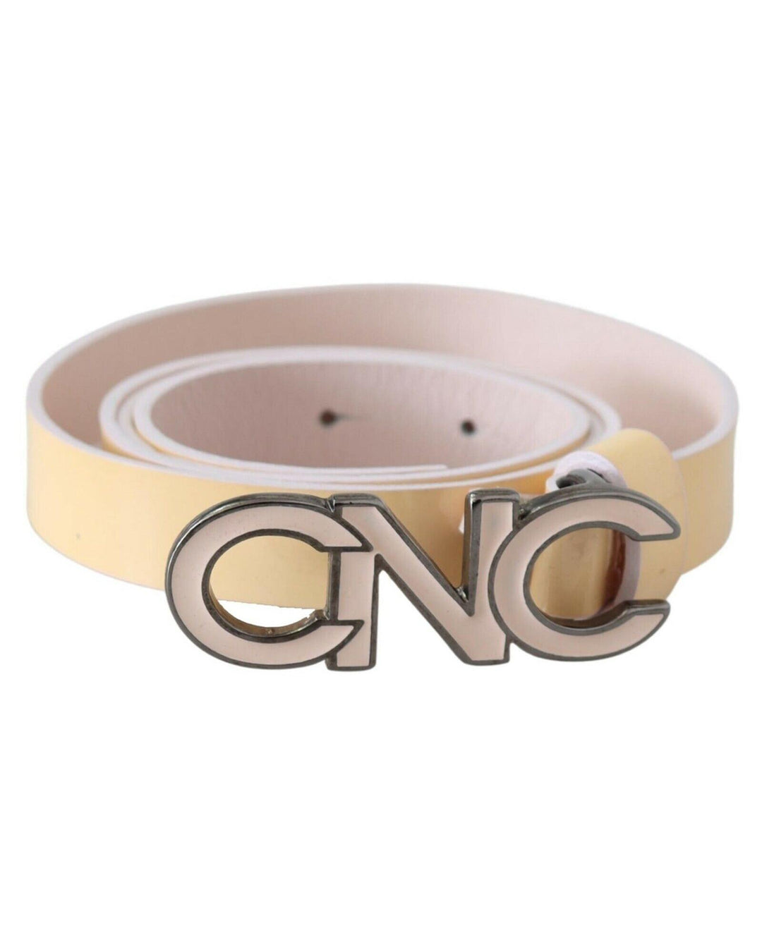 CNC Costume National Pink Logo Leather Belt 85 cm Women