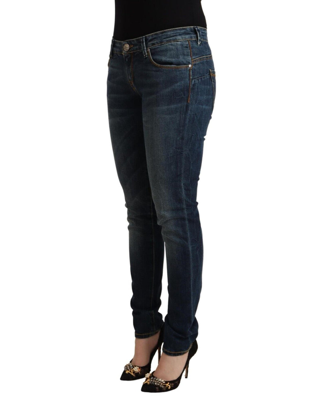 Authentic ACHT Slim Fit Jeans with Zipper Closure W26 US Women