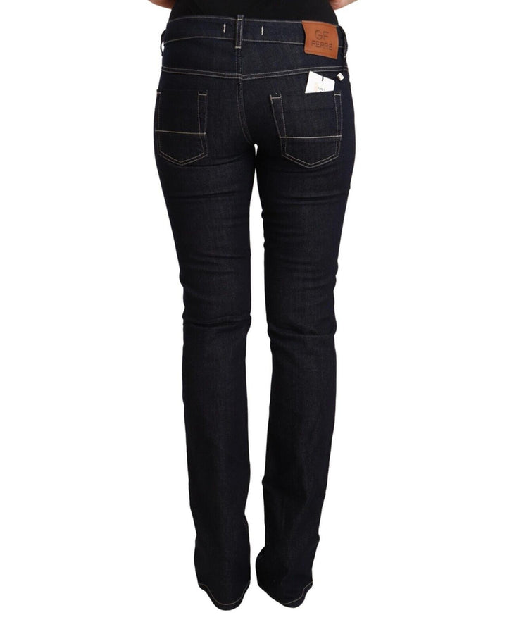 Authentic GF Ferre Skinny Cut Jeans with Logo Details W26 US Women