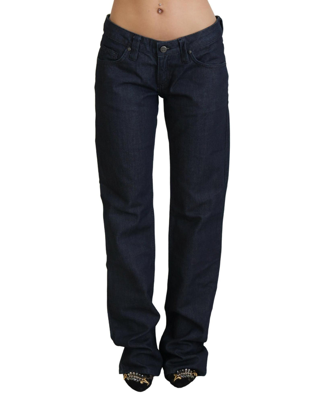 Authentic EXTE Straight Fit Jeans with Logo Details W28 US Women