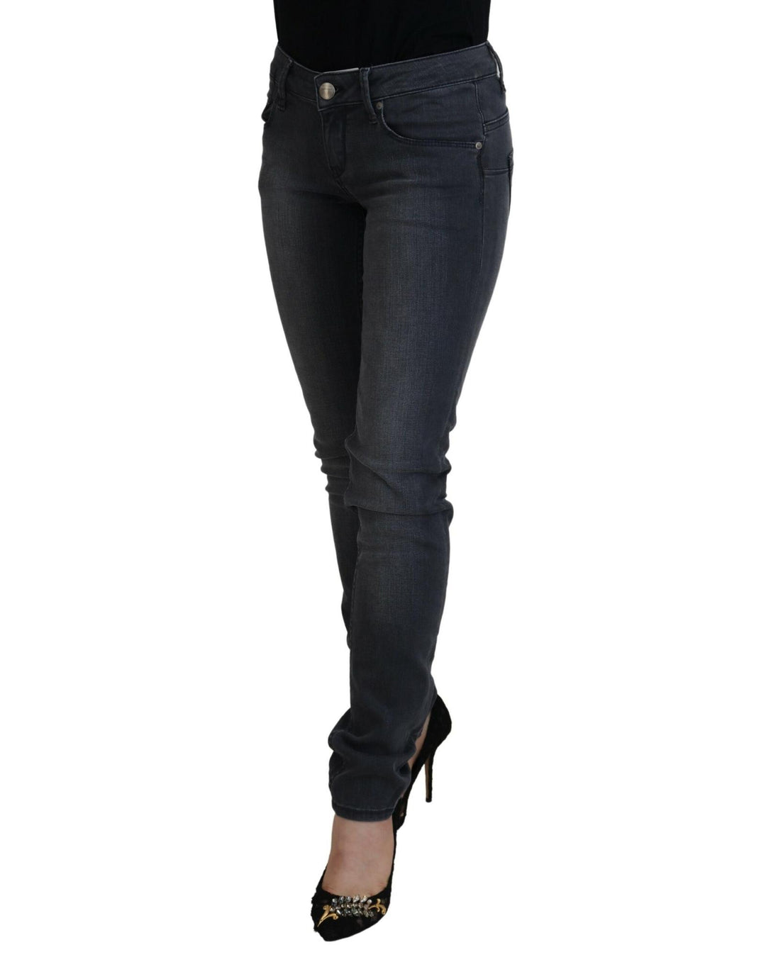 Authentic ACHT Skinny Jeans with Logo Details W26 US Women