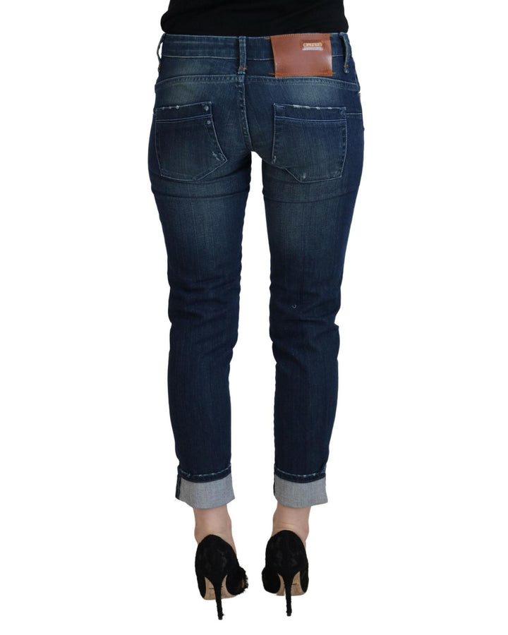 Authentic ACHT Slim Fit Denim Jeans with Logo Details W26 US Women