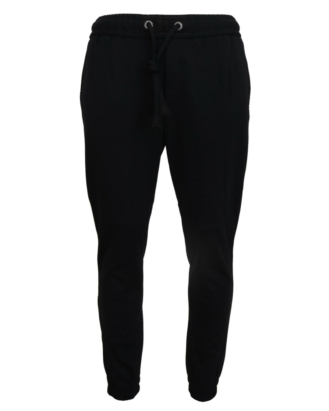 Black Track Casual Sweatpants with Logo Details by Dolce & Gabbana 52 IT Men