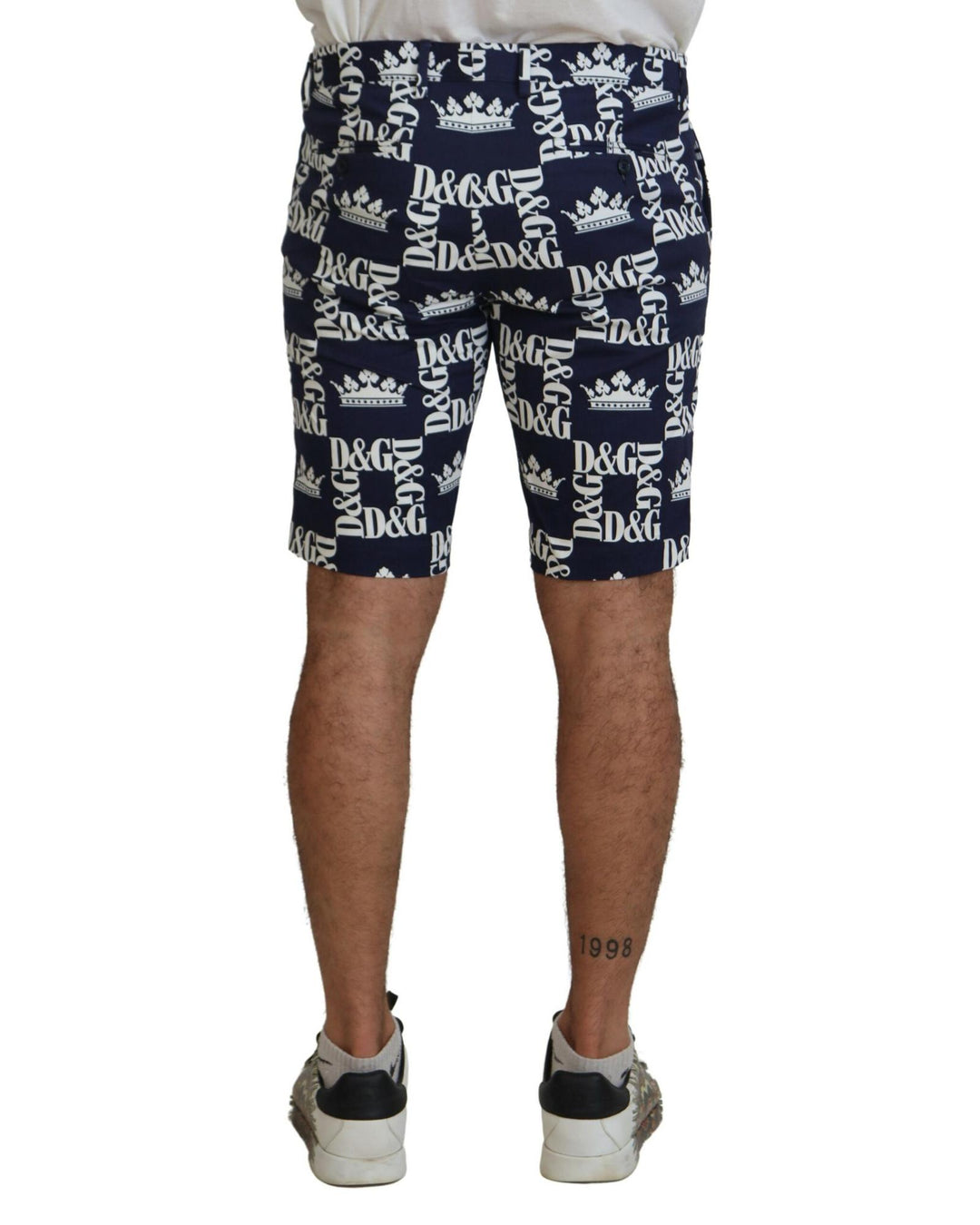 Casual Chinos Shorts with Logo Crown Print 44 IT Men