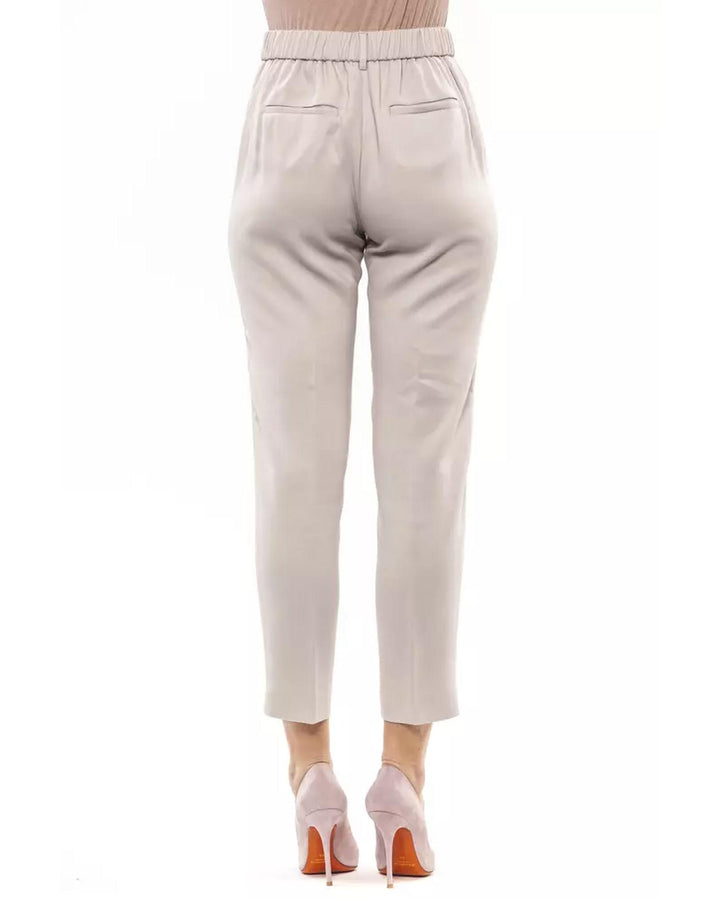 Regular Waist Trousers With Elastic Band 44 IT Women