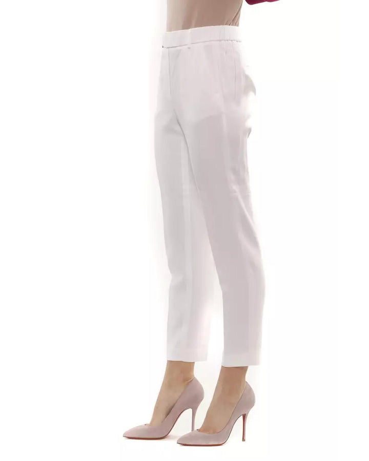 Regular Waist Trousers with Elastic Band 40 IT Women