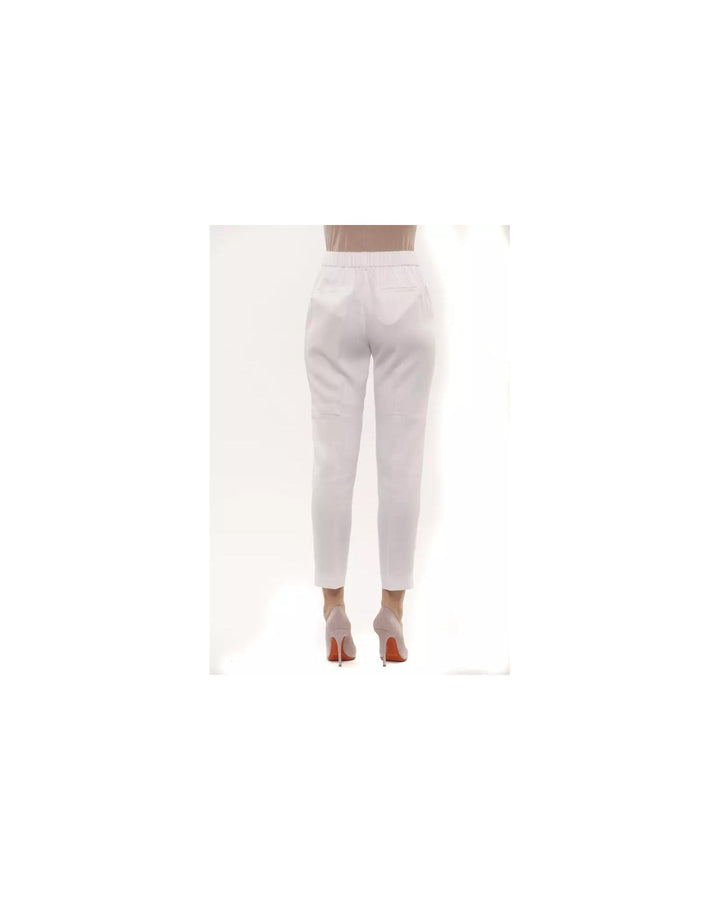 Regular Waist Trousers with Elastic Band 42 IT Women