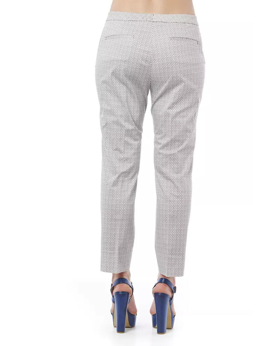 Geometric Pattern Regular Fit Trousers 48 IT Women