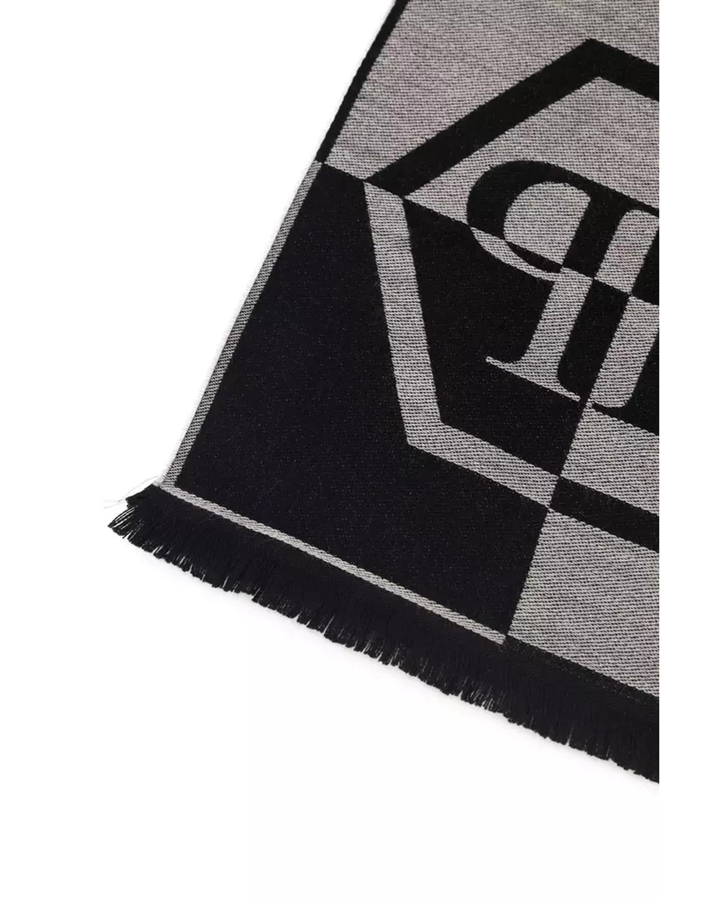 Logo Fringed Scarf One Size Men