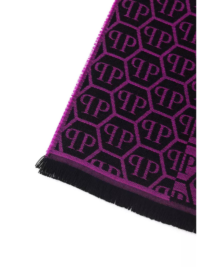 Monogram Fringed Scarf One Size Men