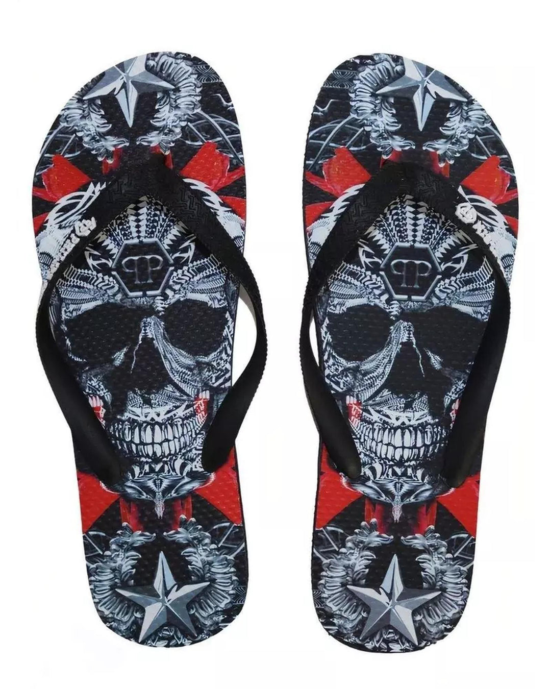 Womens Graphic Print Flip Flops 36.5 EU Women