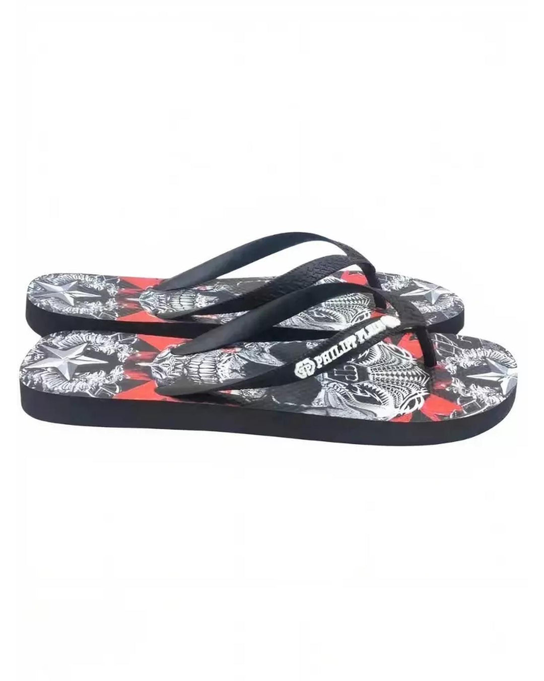 Womens Graphic Print Flip Flops 36.5 EU Women