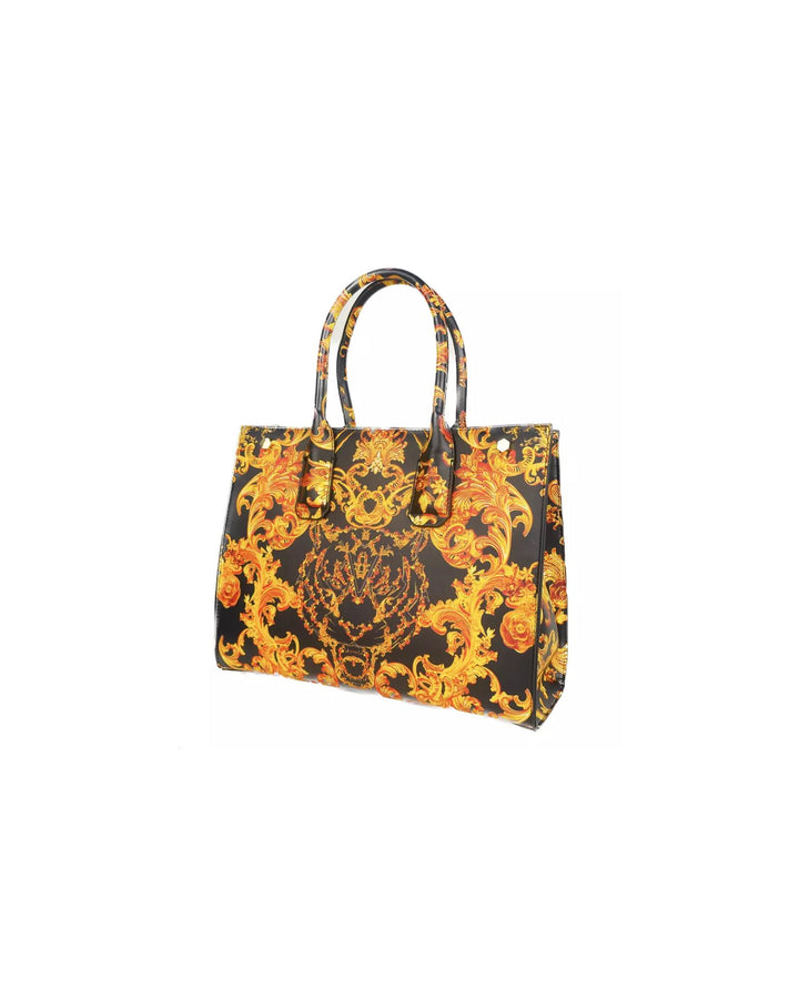 Plein Sport Iconic Design Shopping Bag with Gold Detailing One Size Women