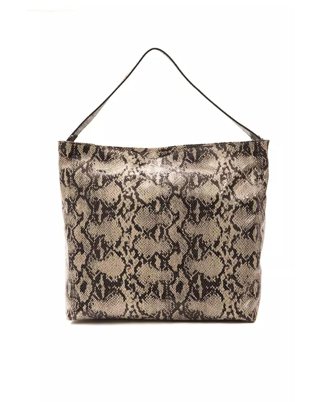 Python Print Leather Shoulder Bag One Size Women