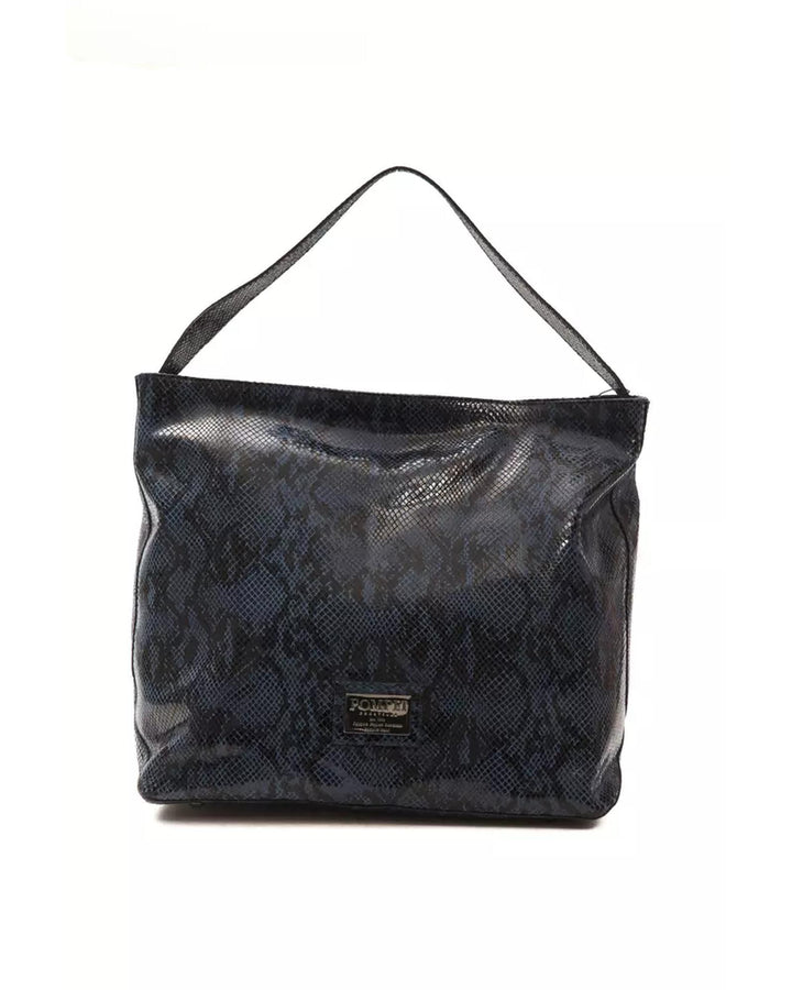 Python Print Leather Shoulder Bag One Size Women