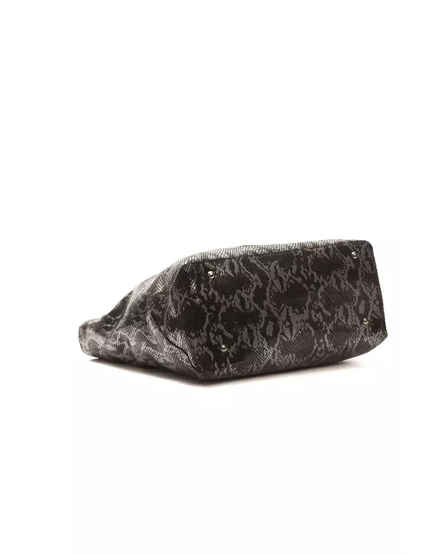 Python Print Leather Shoulder Bag One Size Women