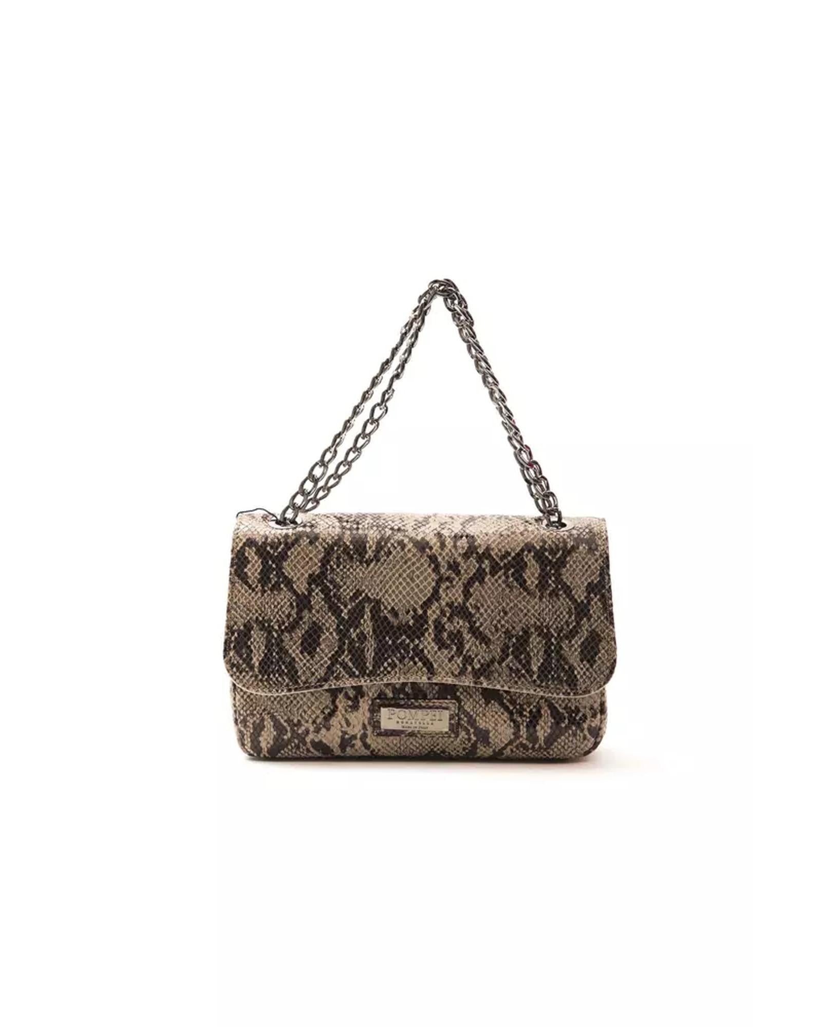 Python Print Leather Crossbody Bag One Size Women