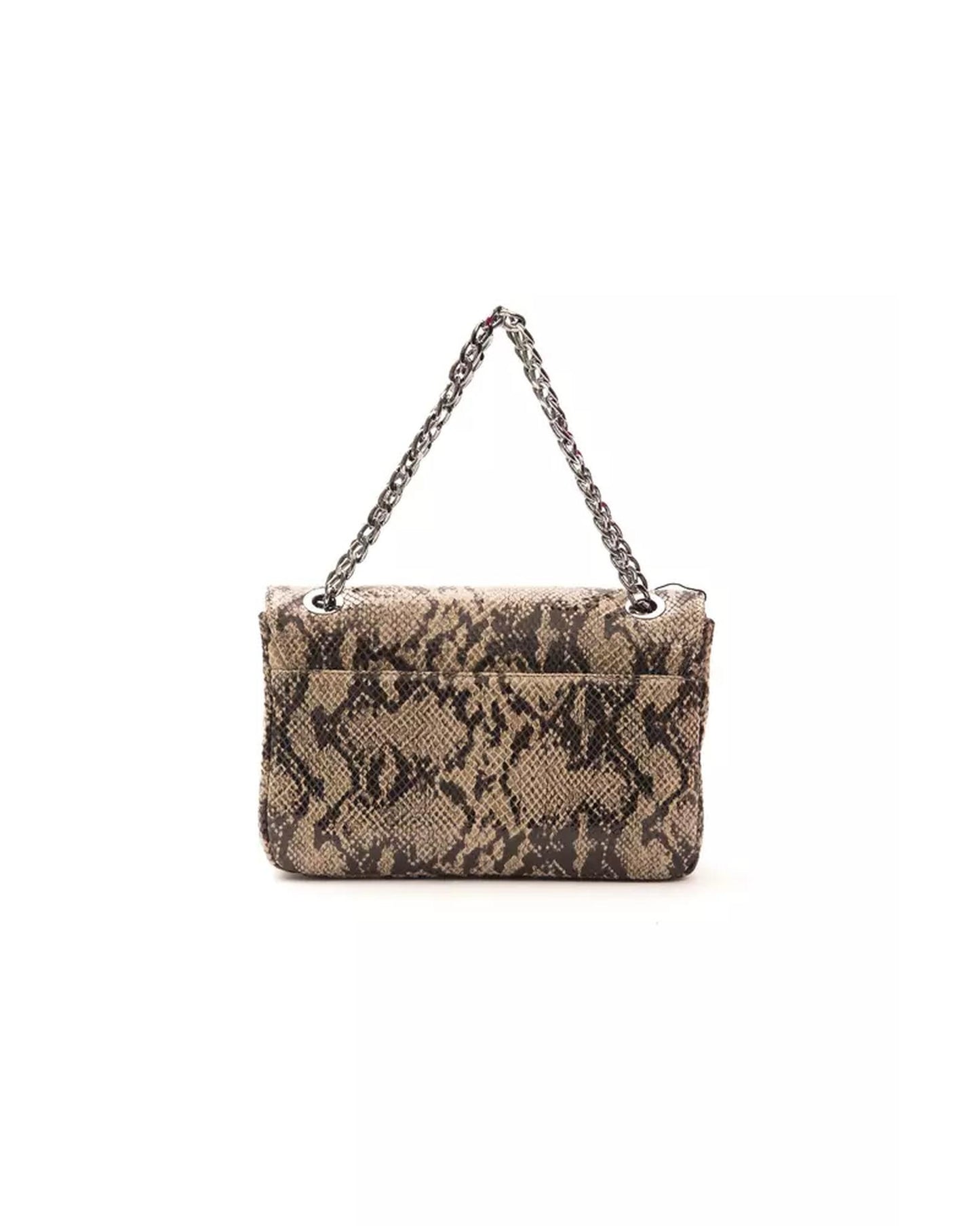 Python Print Leather Crossbody Bag One Size Women