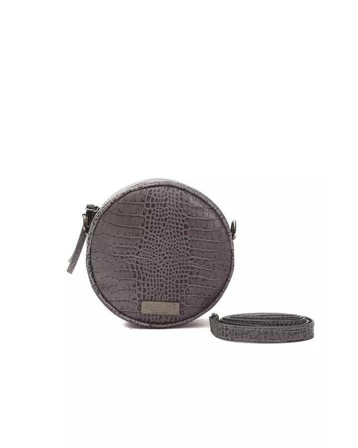 Small Oval Crocodile-print Leather Crossbody Bag One Size Women