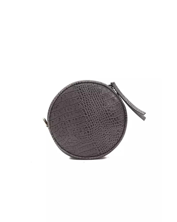 Small Oval Crocodile-print Leather Crossbody Bag One Size Women