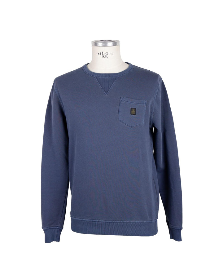 Cotton Sweatshirt with Chest Pocket L Men