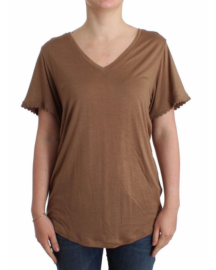 John Galliano Shortsleeved Top with Logo Details S Women