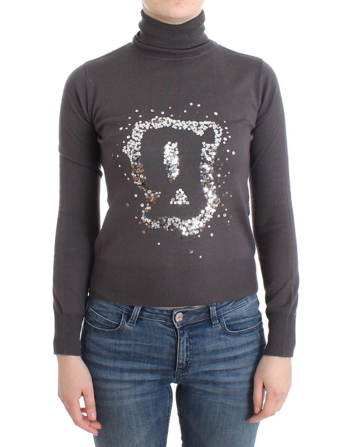 John Galliano Turtleneck Sweater with Logo Details XS Women