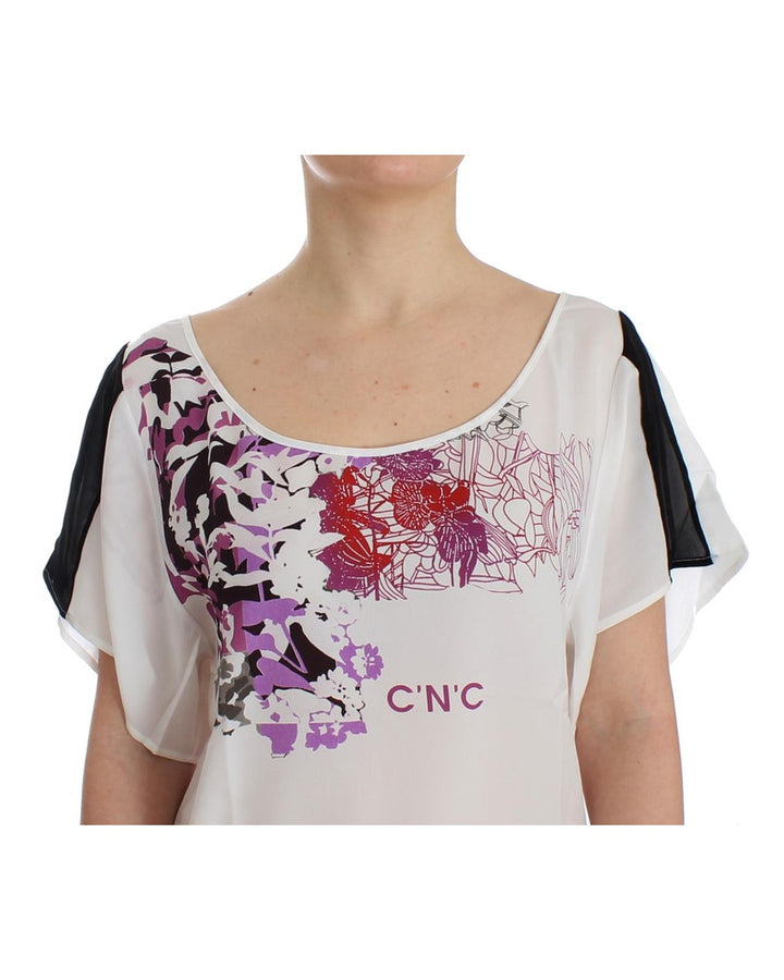 CNC Costume National V-Neck T-Shirt Blouse M Women