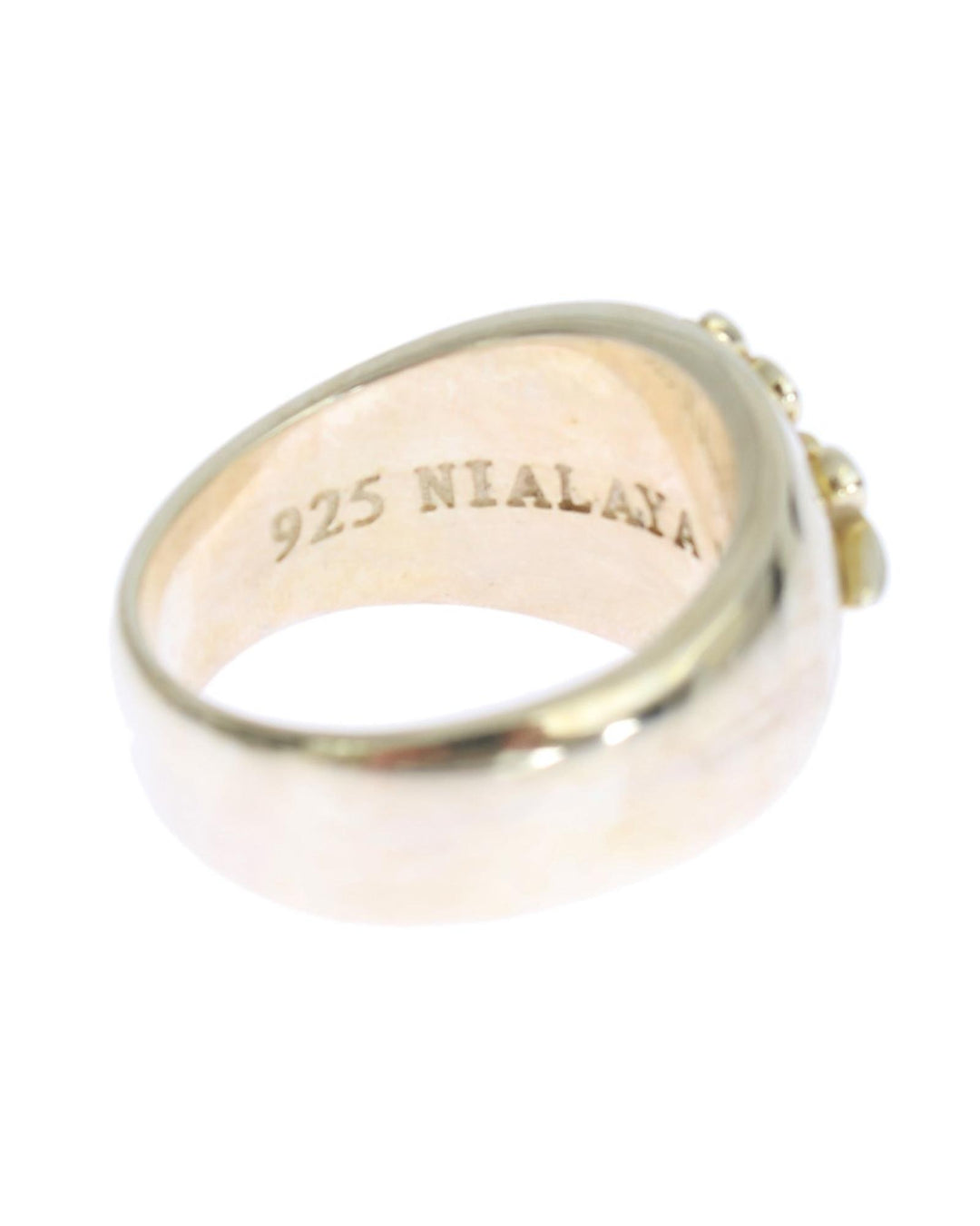 NIALAYA Sterling Silver Mens Ring MRING_023 60 EU Men