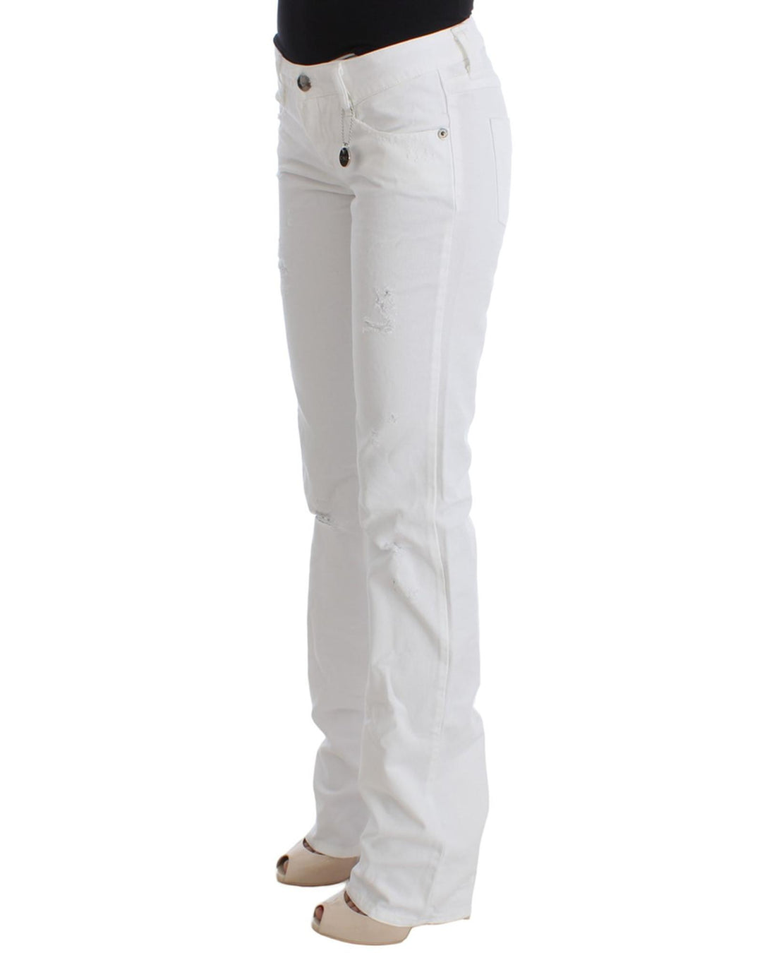 CoSTUME NATIONAL CNC Jeans - Slim Fit White 100% Cotton W26 US Women