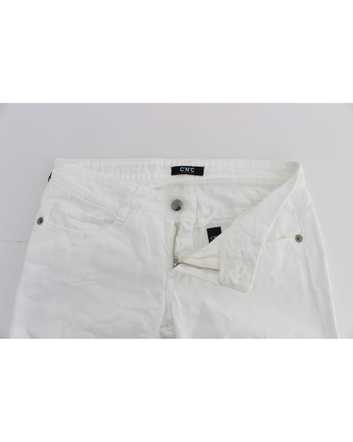 CoSTUME NATIONAL CNC Jeans - Slim Fit White 100% Cotton W26 US Women