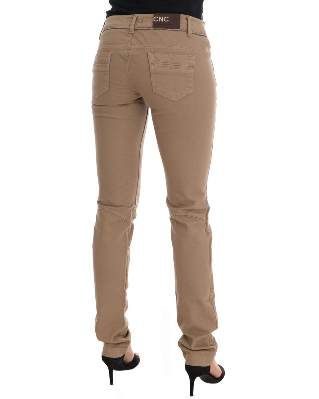 CoSTUME NATIONAL CNC Super Slim Fit Beige Jeans W26 US Women