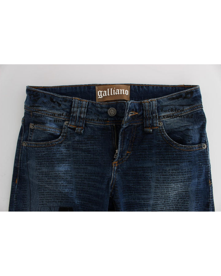 Brand New JOHN GALLIANO Slim Fit Bootcut Jeans W26 US Women