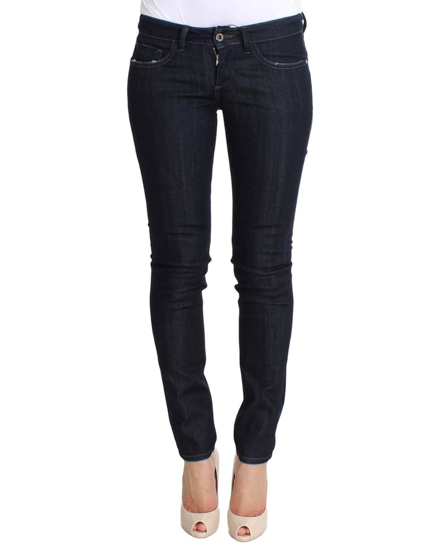 CNC Slim Fit Skinny Jeans with Logo Details W26 US Women