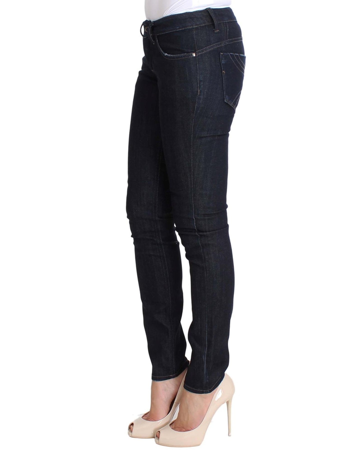 CNC Slim Fit Skinny Jeans with Logo Details W26 US Women