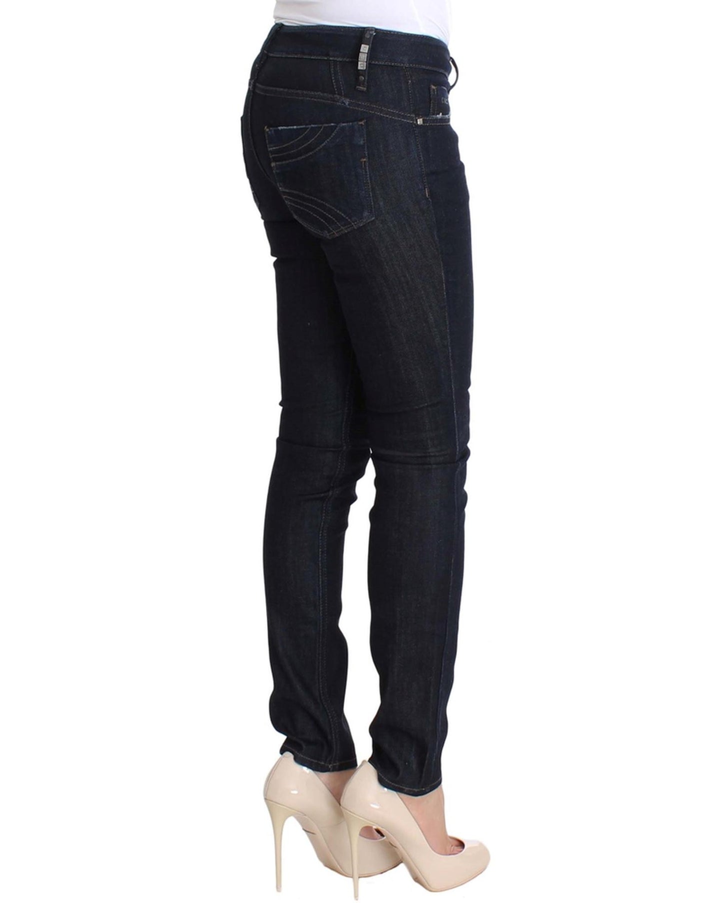 CNC Slim Fit Skinny Jeans with Logo Details W26 US Women