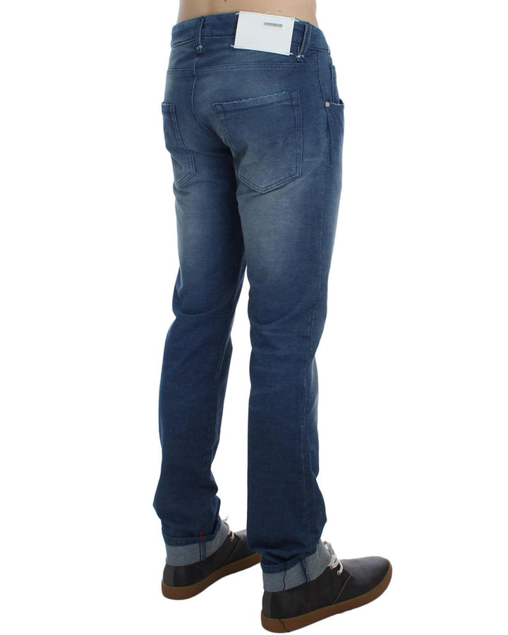 Authentic ACHT Mens Slim Fit Jeans with Logo Details W34 US Men