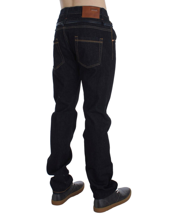 ACHT Regular Straight Fit Mens Jeans - Blue W34 US Men