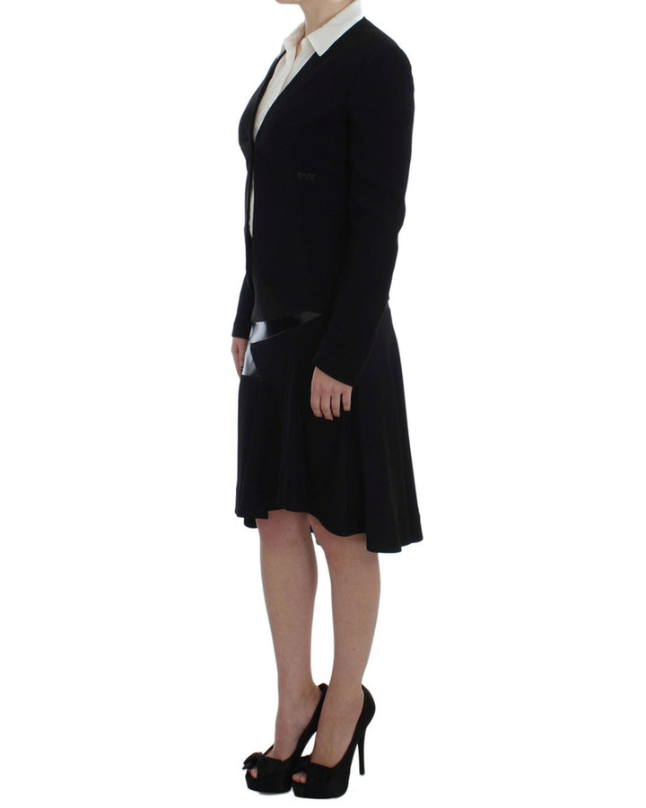 EXTE Two Piece Skirt Suit with Hook Closure and Logo Details 42 IT Women