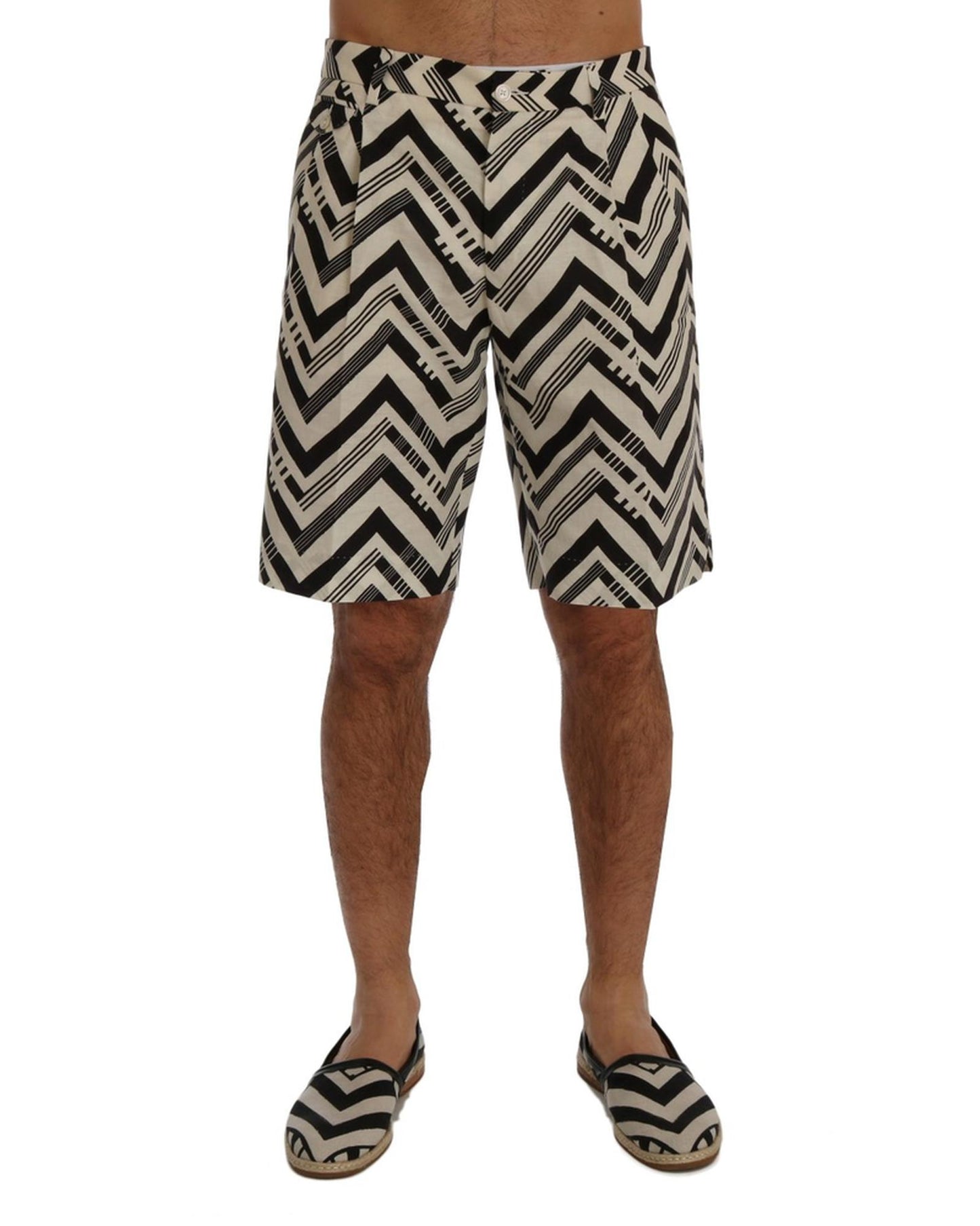 Dolce & Gabbana Casual Striped Shorts 52 IT Men