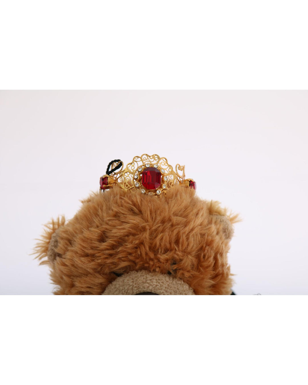 Dolce & Gabbana Brown Teddy Bear Crystal Hair Band One Size Women