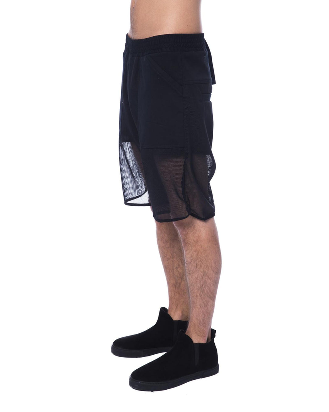 Short Transparent Textil Logo Shorts S Men