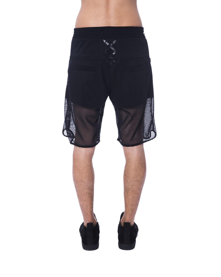 Short Transparent Textil Logo Shorts S Men