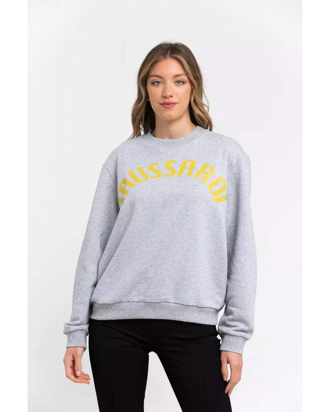 Oversized Maxi Lettering Sweatshirt with Dropped-shoulder Sleeves L Women