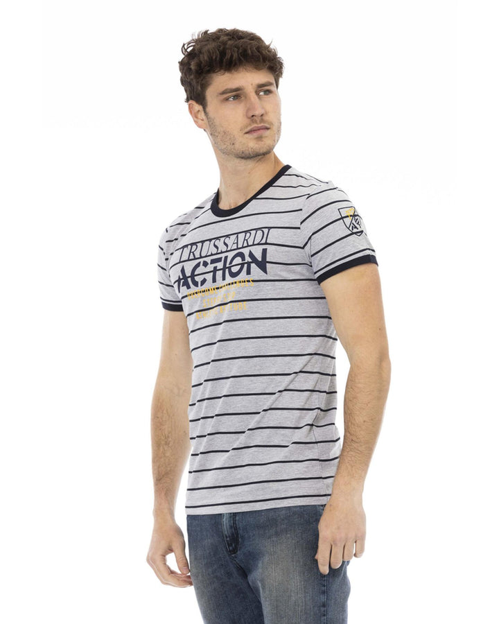 Short Sleeve T-shirt with Front Print XL Men